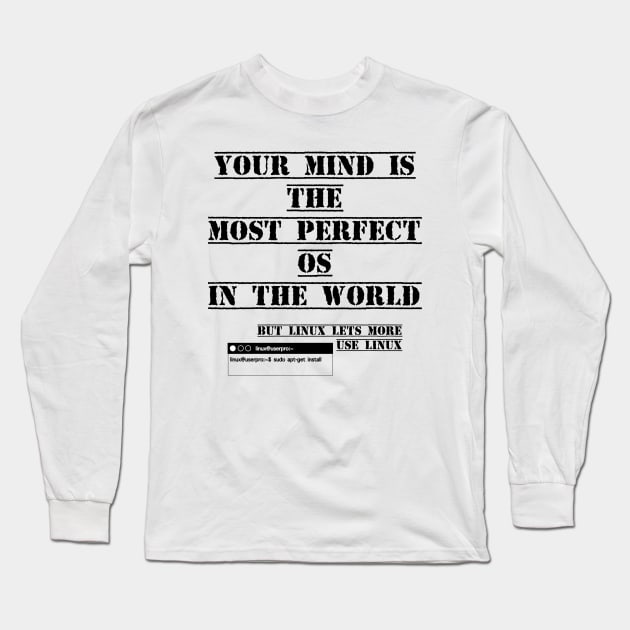 Linux Mind Long Sleeve T-Shirt by grado